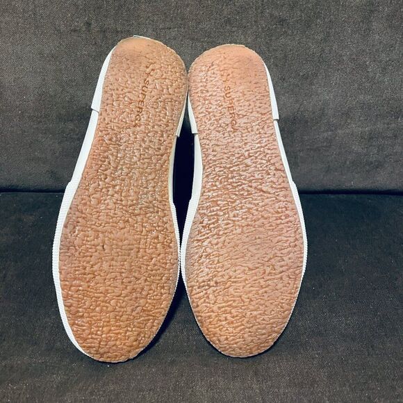 Rare Blue Velvet Dahlia Superga high tops womens 39.5 EUR 8.5 US, 7 US Mens - Picture 7 of 7